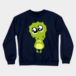 Dinosaur Bitki Stiker Crewneck Sweatshirt